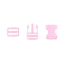 Verschluss-Set - rosa - 2,5 cm